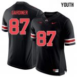 Youth Ohio State Buckeyes #87 Ellijah Gardiner Blackout Nike NCAA College Football Jersey Real UZM1444GK